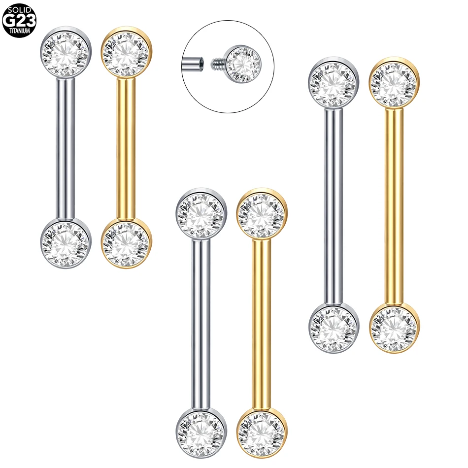 Body Jewelry Implant Grade Titanium - Titane de qualité implantaire fileté à