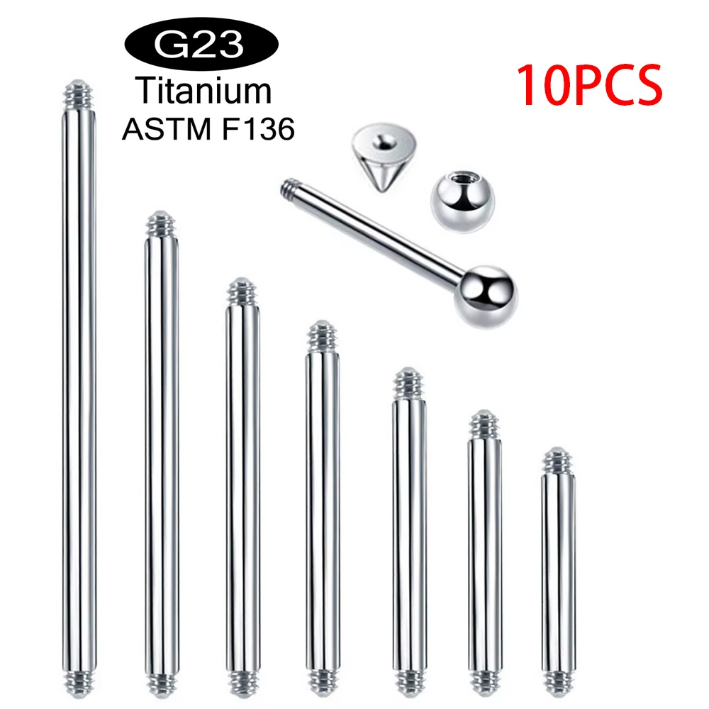 Body Jewelry Implant Grade Titanium - 10 pièces/lot, titane de qualité implantable
