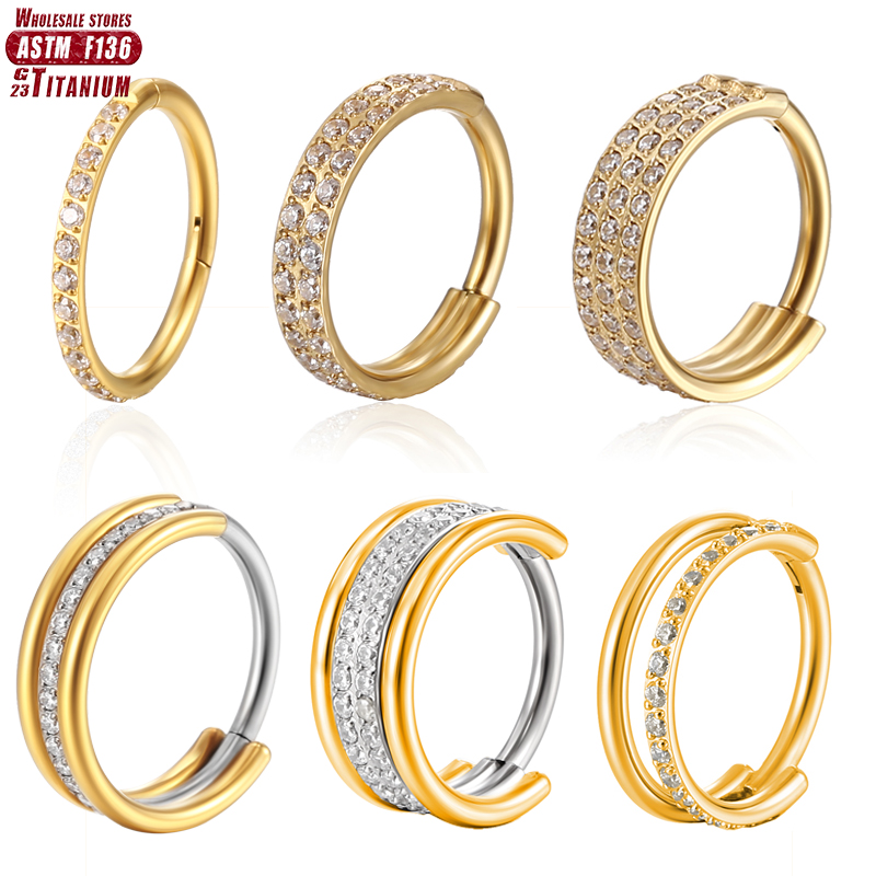 Clicker Ring Seamless - Boucles d'oreilles sans couture en titane