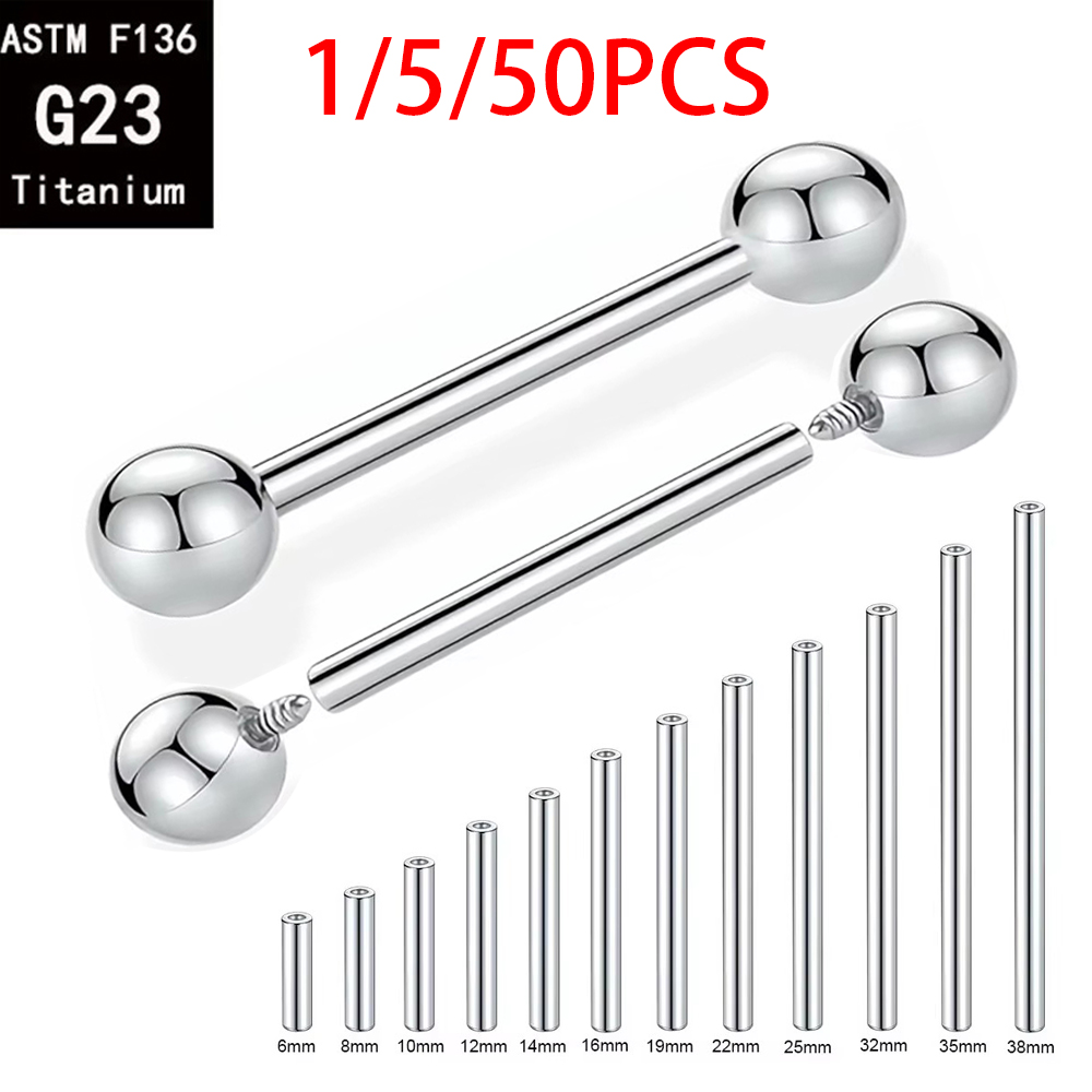 Body Jewelry Implant Grade Titanium - 1/5/50 PIÈCES ASTM F136 Titane de