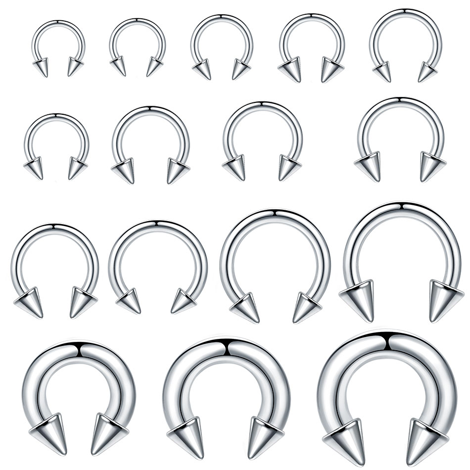 Body Jewelry Ear Gauges - Anneau en fer à cheval en