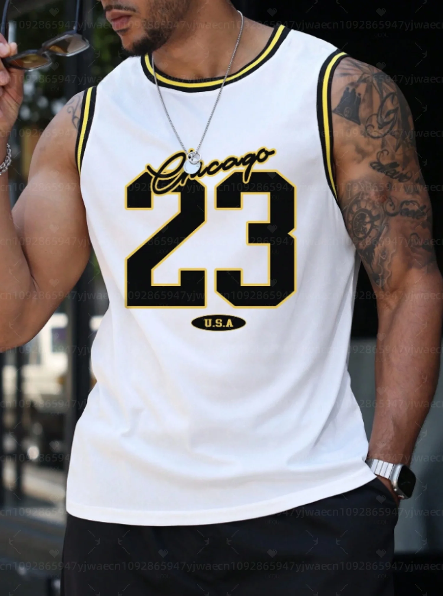 Débardeur de basket-ball graph - Body Jewelry Chicago avis et prix