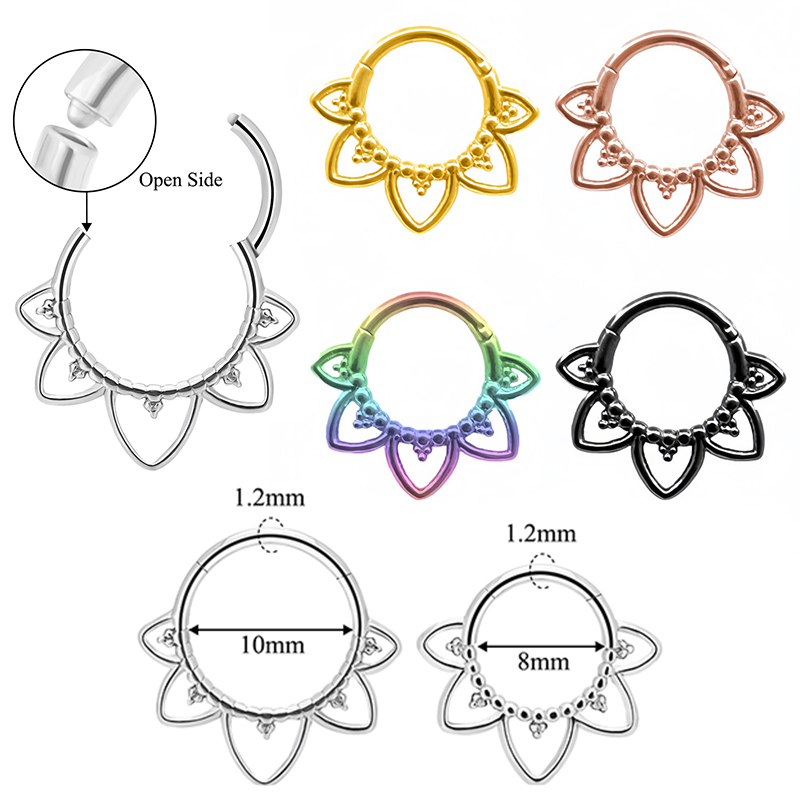 Anneau de nez en acier inoxyda - Clicker Ring Seamless avis et prix
