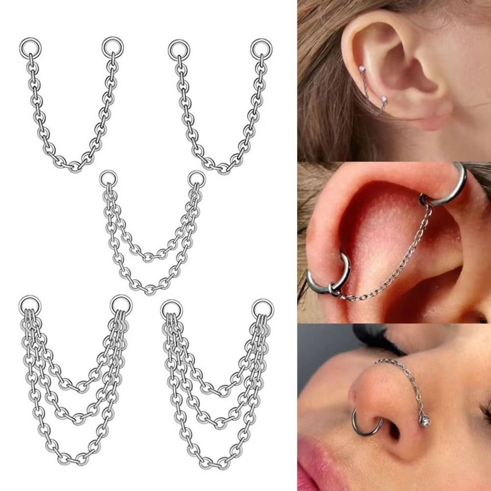 Chaîne de nez en titane, chaîn - Body Jewelry Ear avis et prix