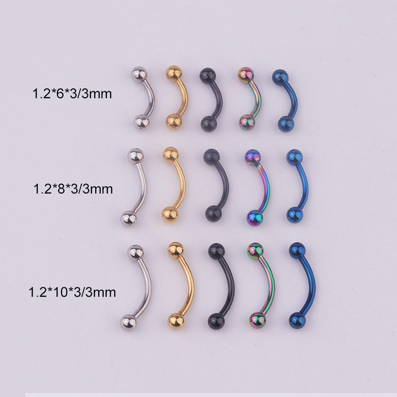 Lot de 5 barres courbées en ac - Body Jewelry Ear avis et prix
