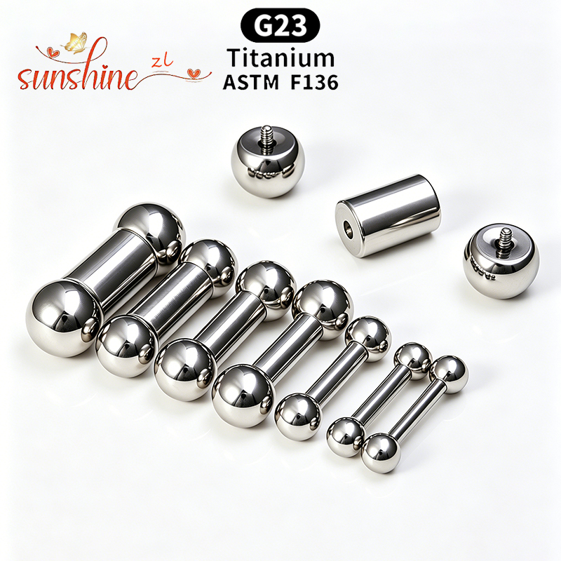 Barres droites en titane de qu - Body Jewelry Implant Grade Titanium avis et prix