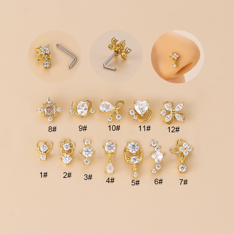 Piercing de nez en zircon cubi - Body Jewelry Ear avis et prix