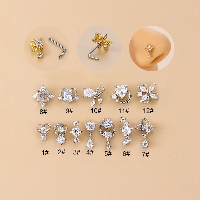 Piercing de nez en zircon cubi - Body Jewelry Ear avis et prix