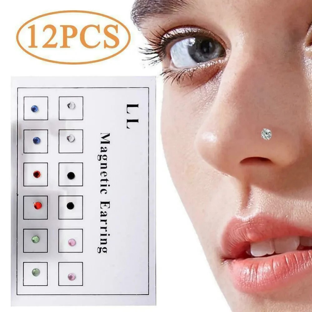 12 pièces/carte faux tricheur  - Body Jewelry Ear avis et prix