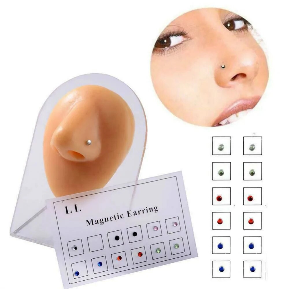 12 pièces/carte faux tricheur  - Body Jewelry Ear avis et prix