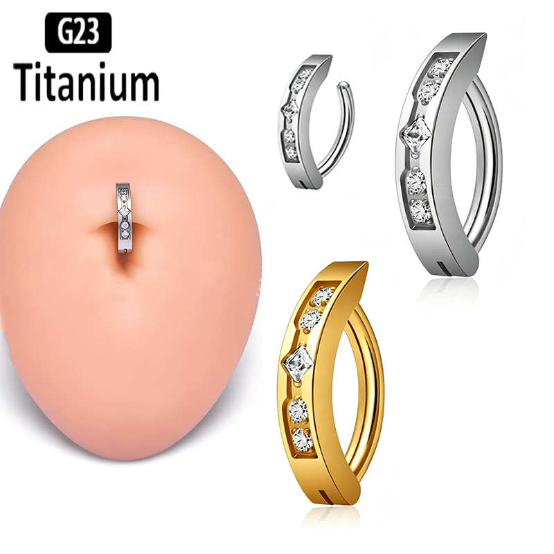 Anneau de nombril en titane AS - Body Jewelry Implant Grade Titanium avis et prix