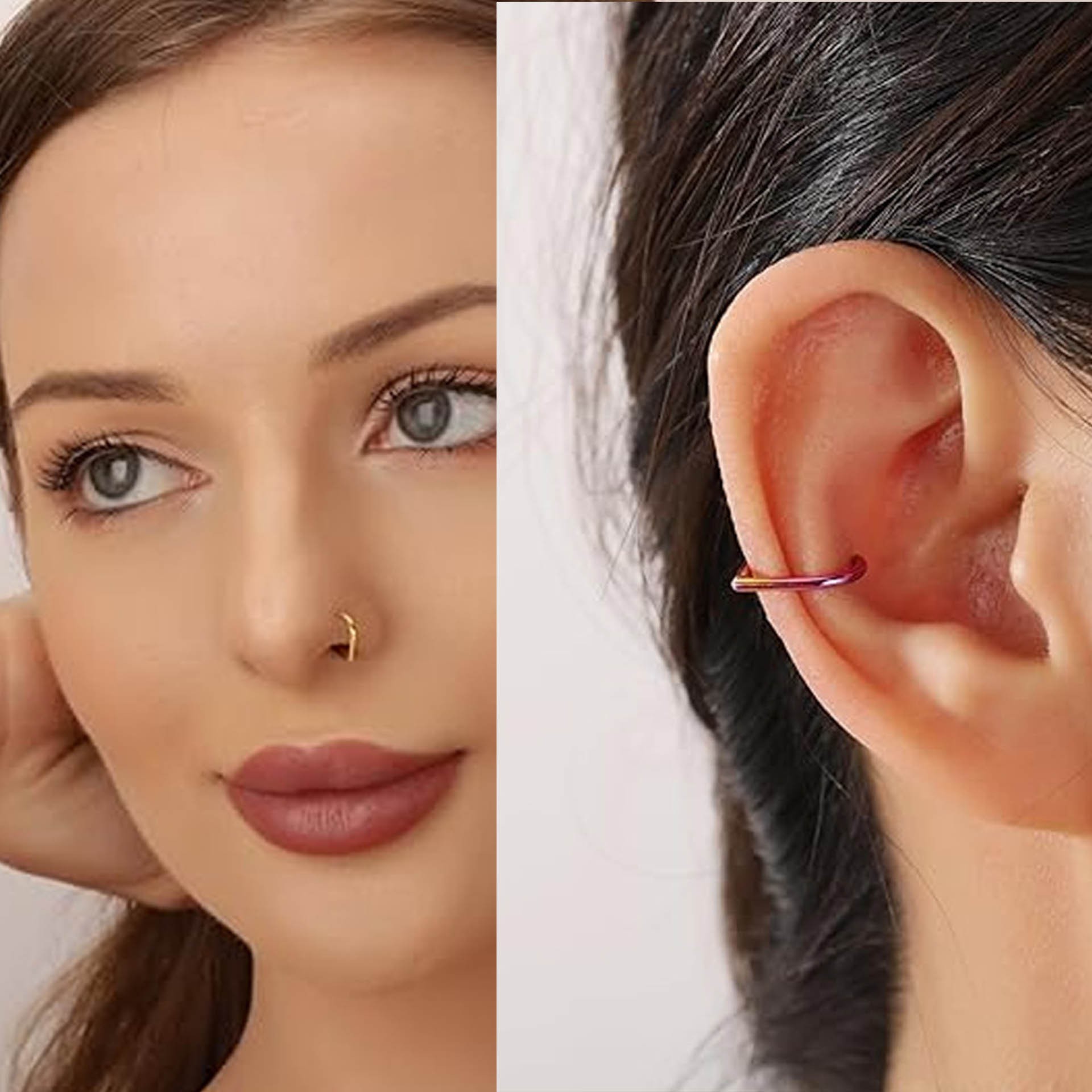Lot de 5 faux anneaux de nez e - Body Jewelry Ear avis et prix