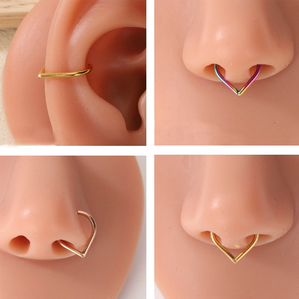 Lot de 5 faux anneaux de nez e - Body Jewelry Ear avis et prix