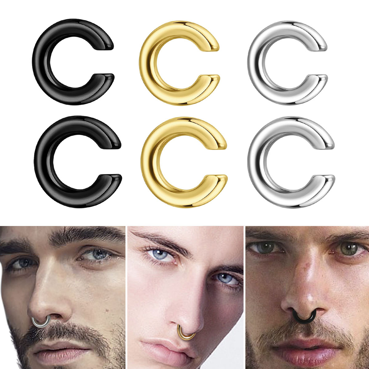 Anneau de nez Non Piercing en  - Body Jewelry Ear avis et prix