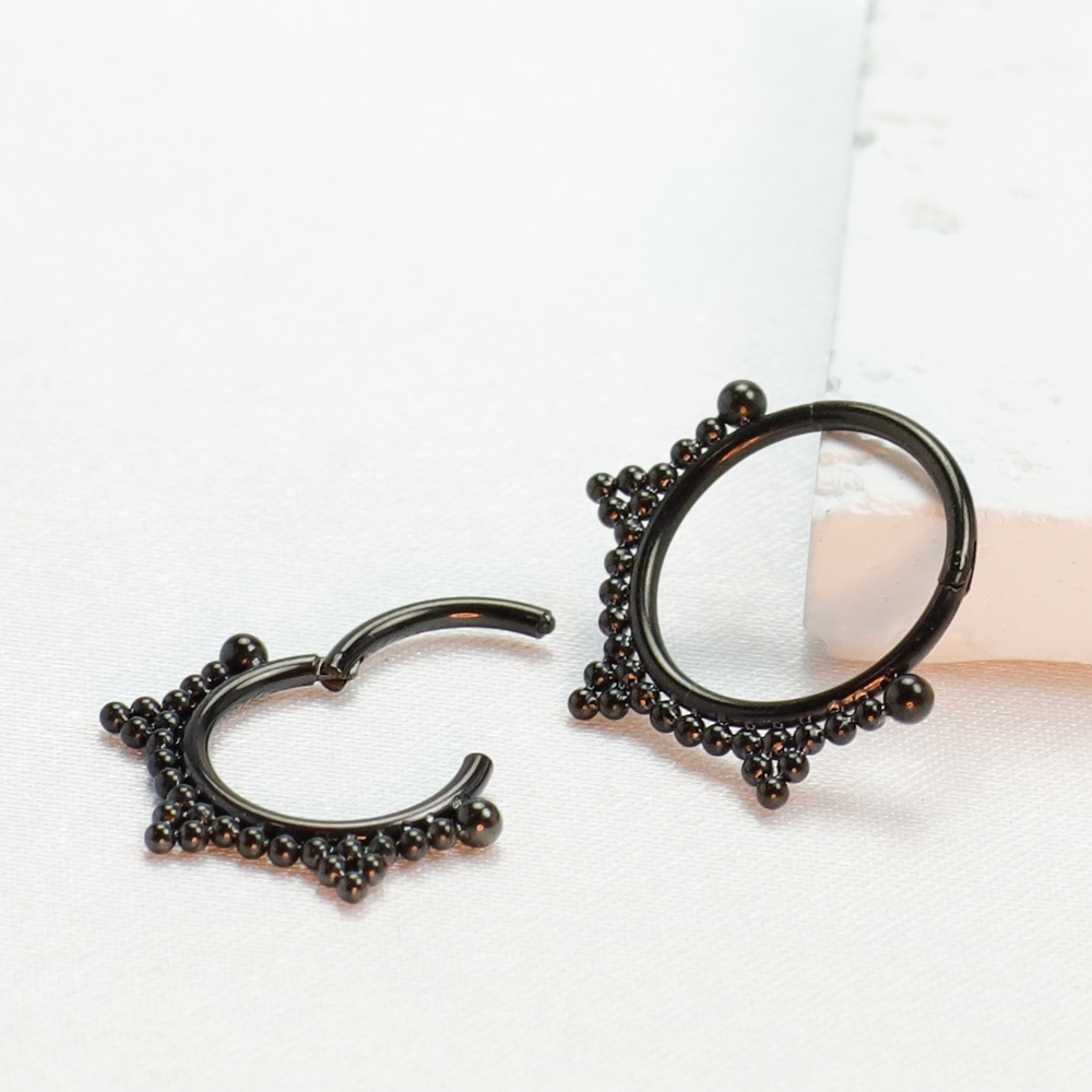 F136 titane Piercing noir nez  - Body Jewelry Implant Grade Titanium avis et prix