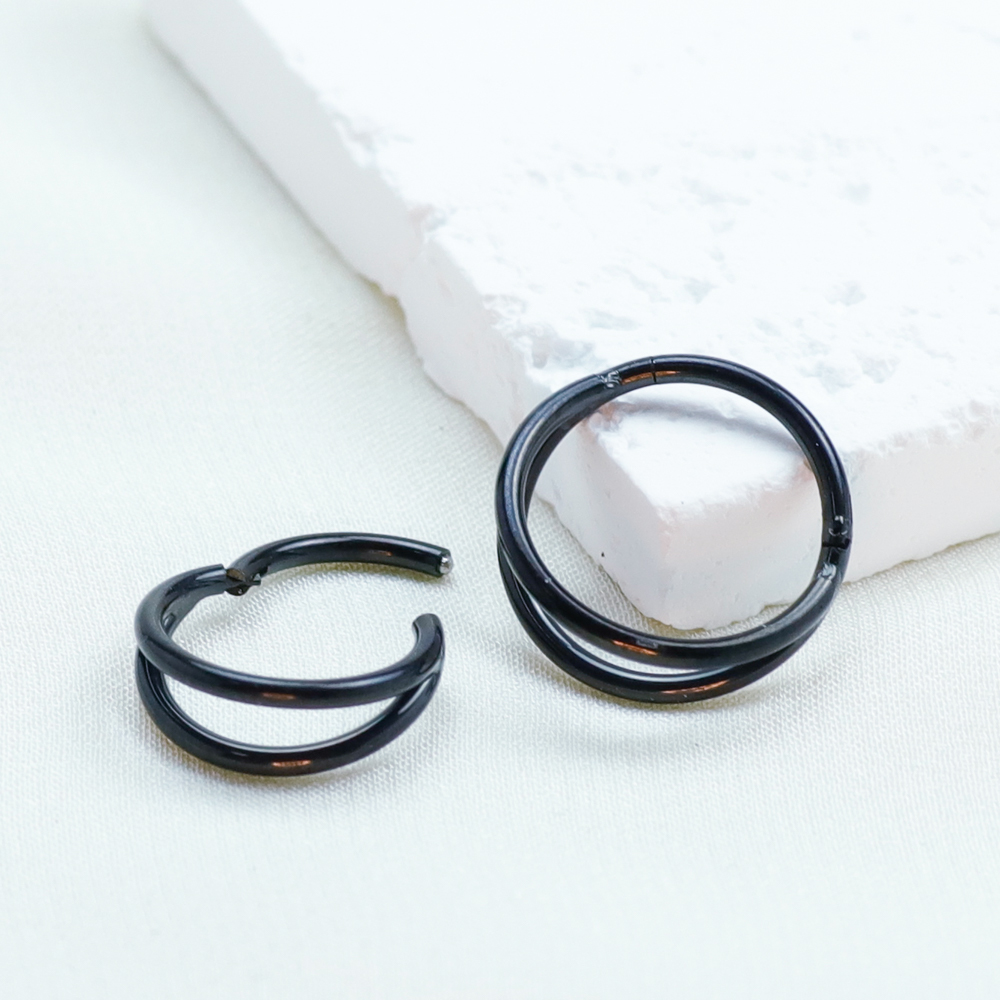 F136 titane Piercing noir nez  - Body Jewelry Implant Grade Titanium avis et prix