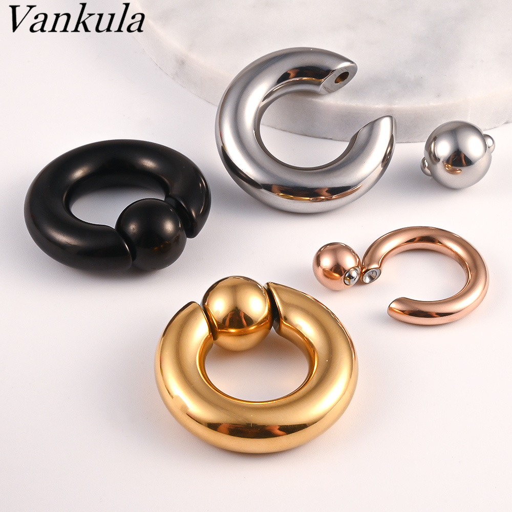 Vankula 2 pièces bouchons d'or - Body Jewelry Ear Gauges avis et prix