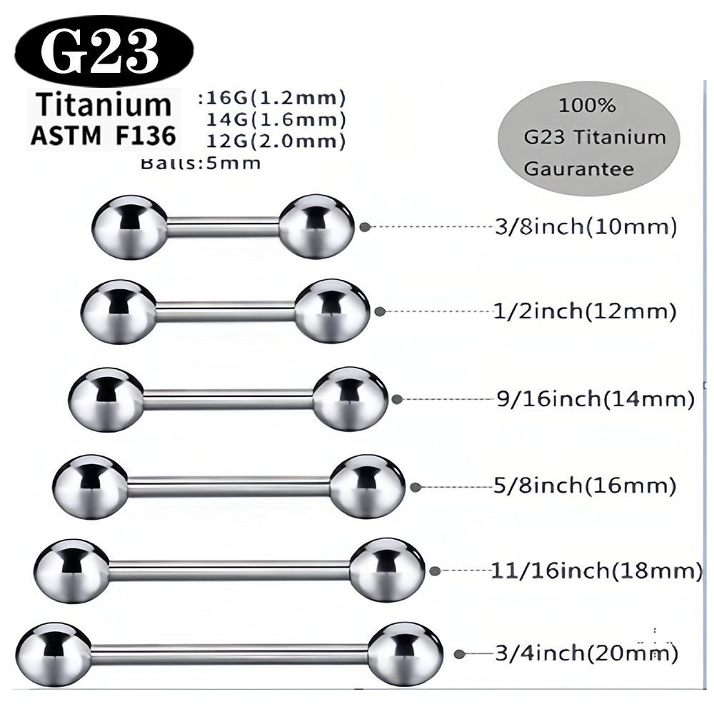 1/5/50 PIÈCES ASTM F136 Titane - Body Jewelry Implant Grade Titanium avis et prix