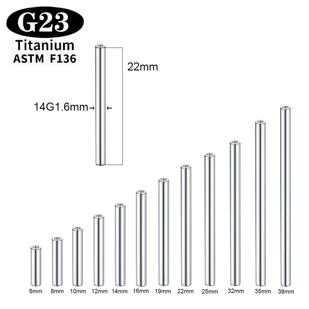 1/5/50 PIÈCES ASTM F136 Titane - Body Jewelry Implant Grade Titanium avis et prix