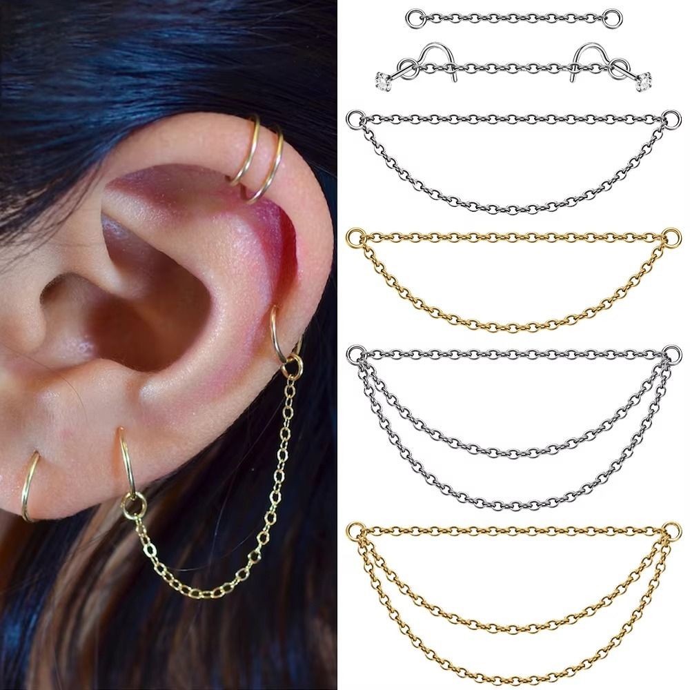 Chaîne de nez en titane tendan - Body Jewelry Ear avis et prix