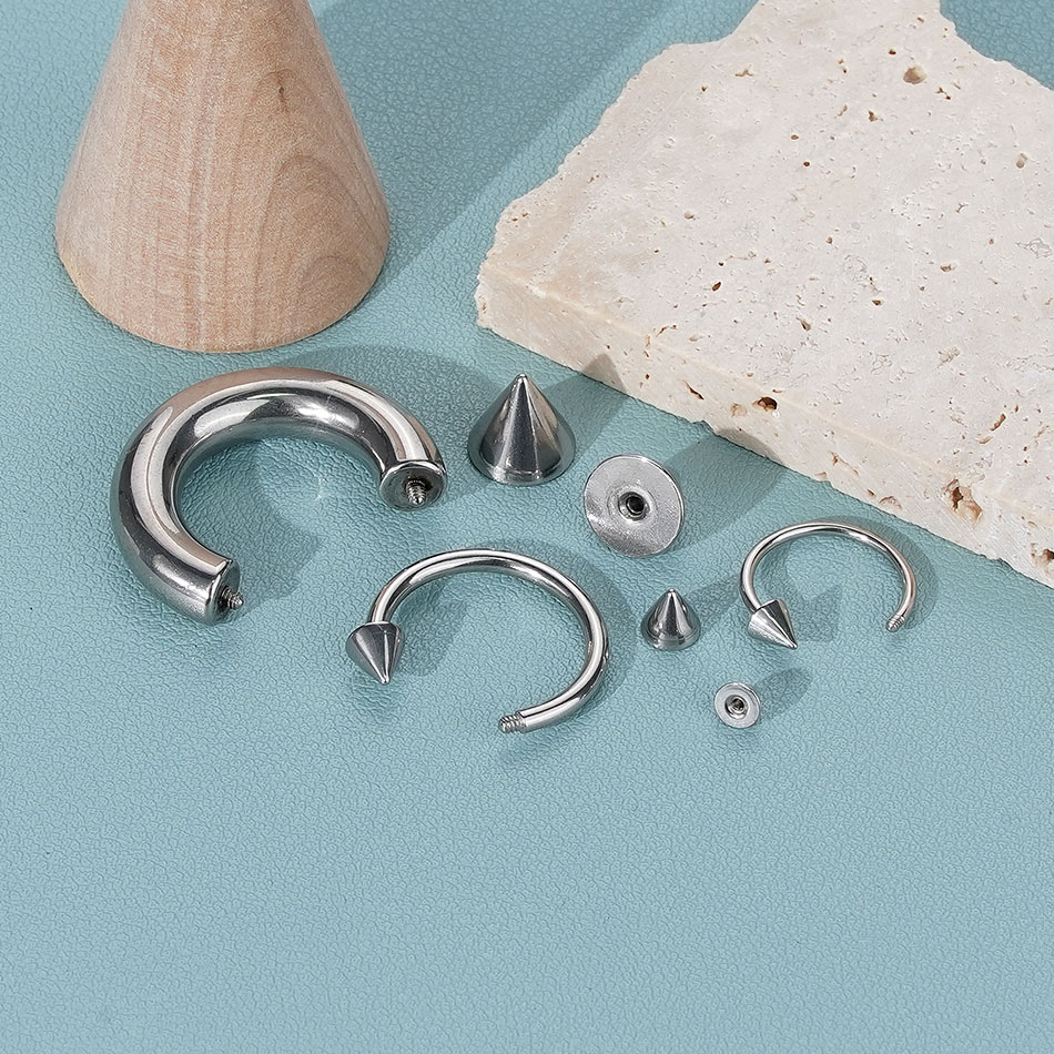Anneau en fer à cheval en acie - Body Jewelry Ear Gauges avis et prix