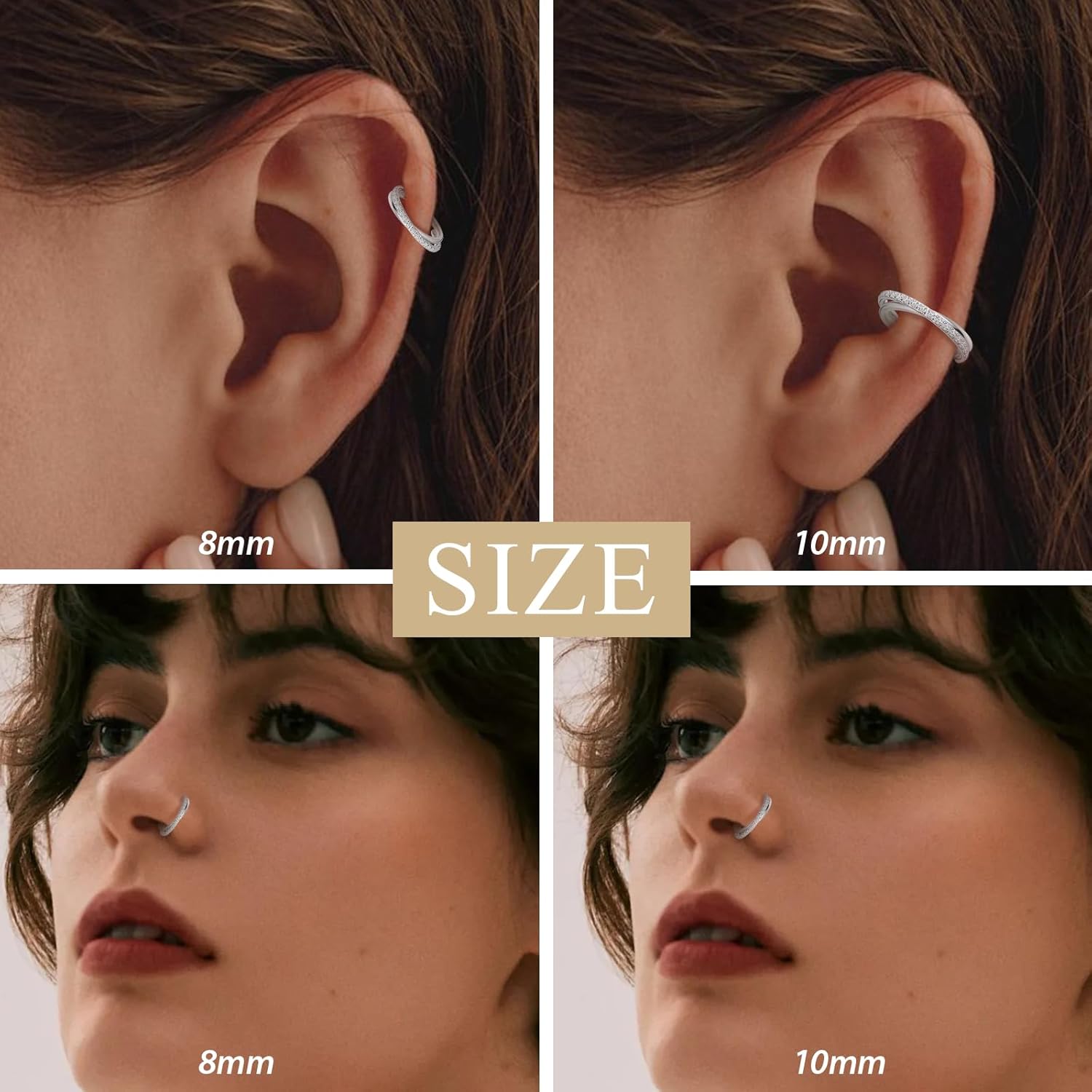 1pcs 16G cartilage boucle d'or - Clicker Ring Seamless avis et prix